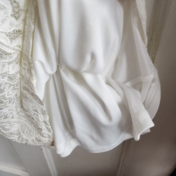 Lulu's Normani White Lace Sleeveless Sheath Dress, Sz M - Picture 12 of 15